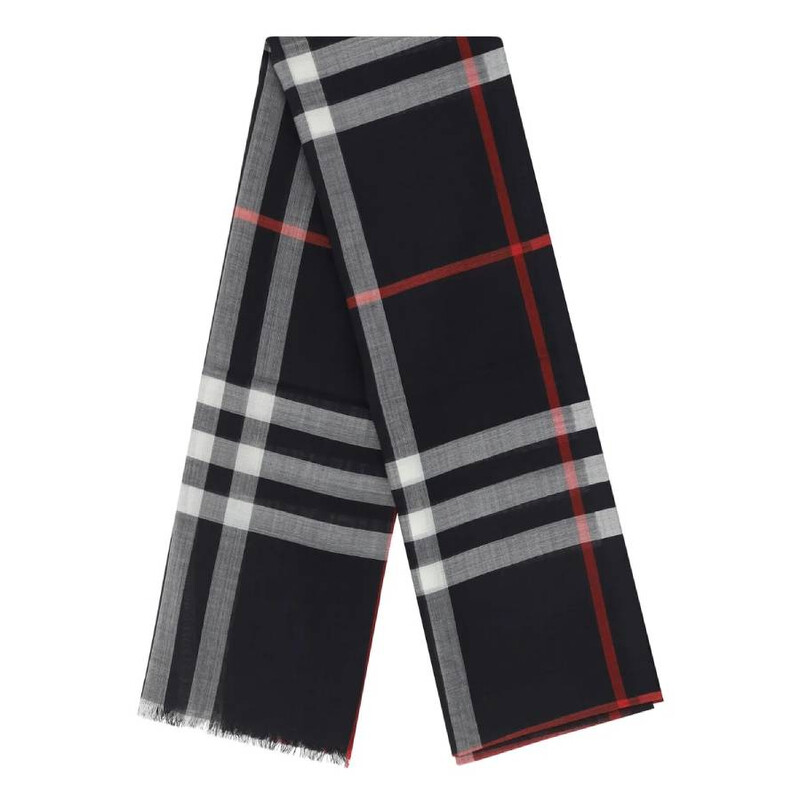 Burberry Giant Check Wool-Silk Gauze Scarf 8078780 5045704610297