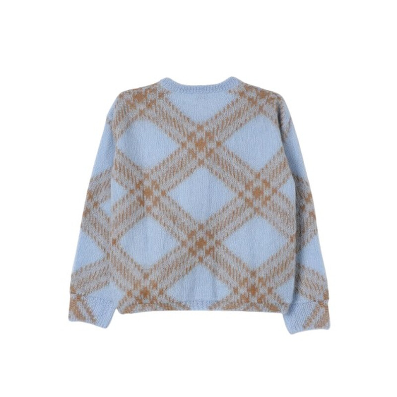 Burberry Girls Bethane Checked Cardigan, Size 8Y 8089175