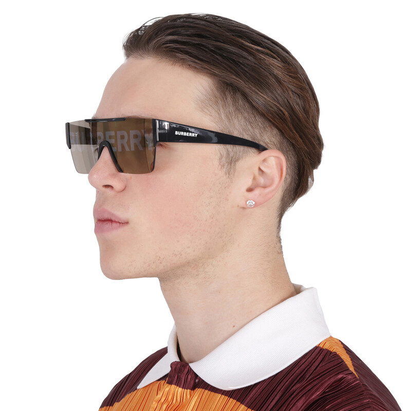 Burberry Gold with silver Burberry Shield Men display picture 3