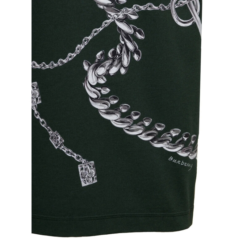 Burberry Graphic Print Crewneck Cotton T-Shirt, Size XX-Large