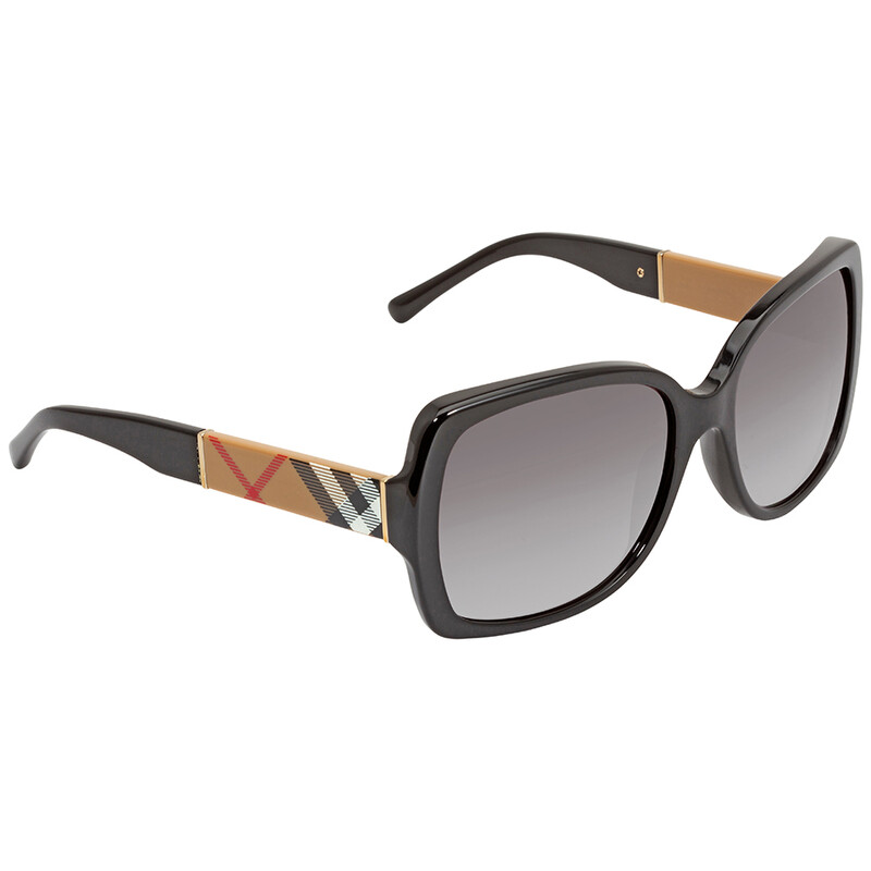 Burberry Grey Gradient Square Ladies Sunglasses BE4160 34338G 58