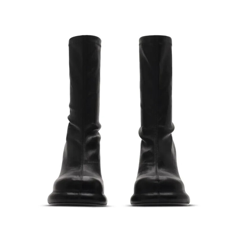 Burberry High Wedge Heel Pillar Boots, Brand Size 39 ( US Size 9