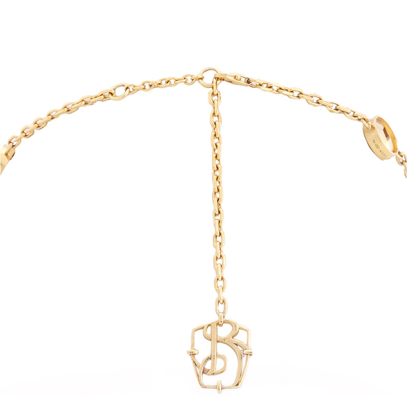 Burberry Hollow Onyx Gold-Tone Necklace 8085291 5045706162725