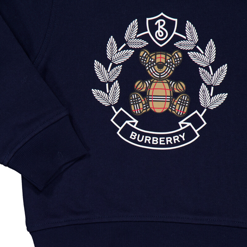 Burberry Infant Crest Bear Cotton Sweatshirt, Size 12M 8072425