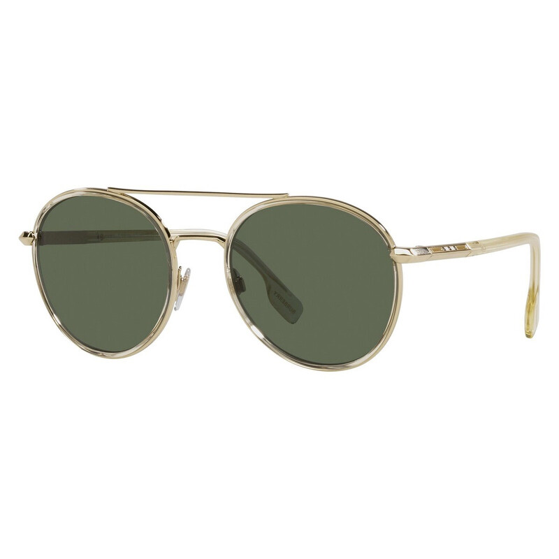 Burberry Dark Green Round Sunglasses Burberry BE4439 Round Sunglasses main image 3