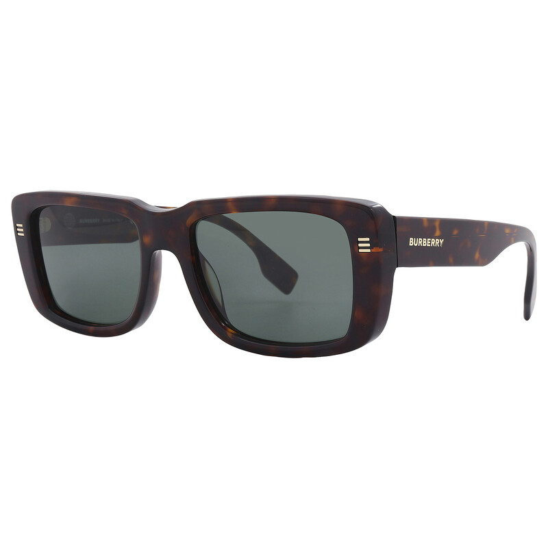 Burberry Jarvis Green Rectangular Men's Sunglasses BE4376U 300271