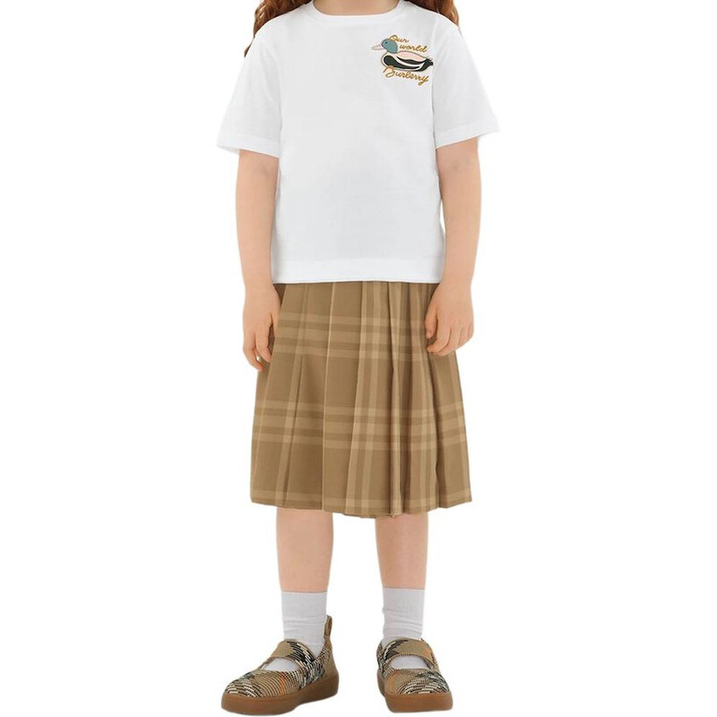 Burberry Kids Cedar Duck Print Cotton T-Shirt, Size 6Y 8100164