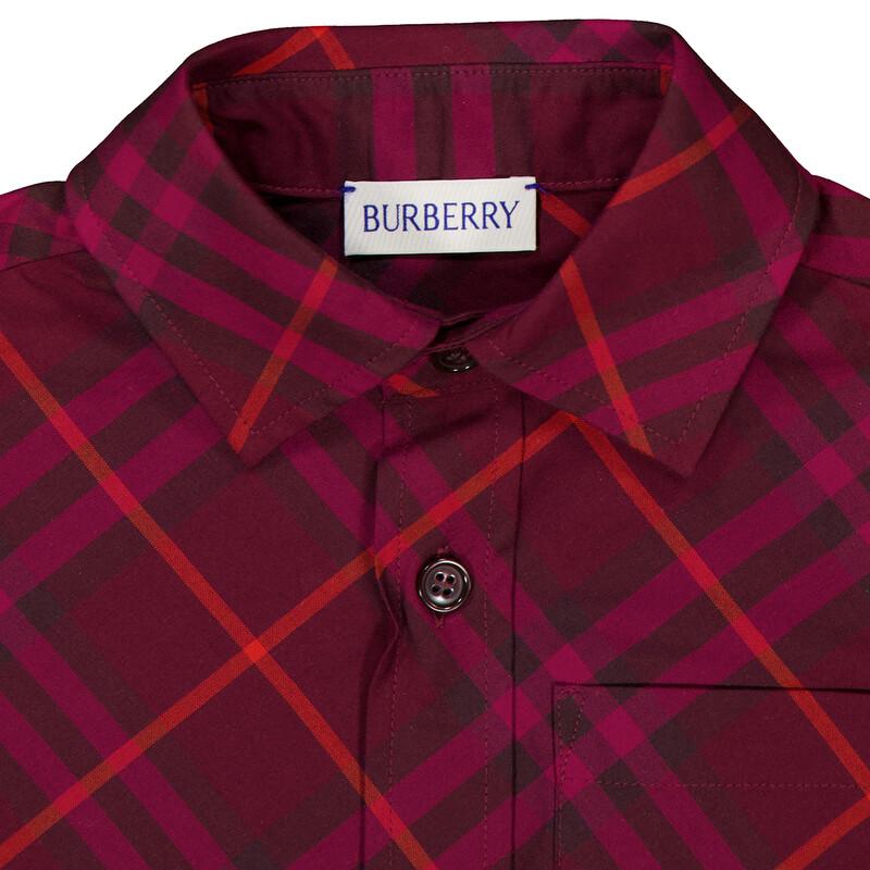 Burberry Kids Check Print Long-Sleeves Shirt, Size 3Y 8081946