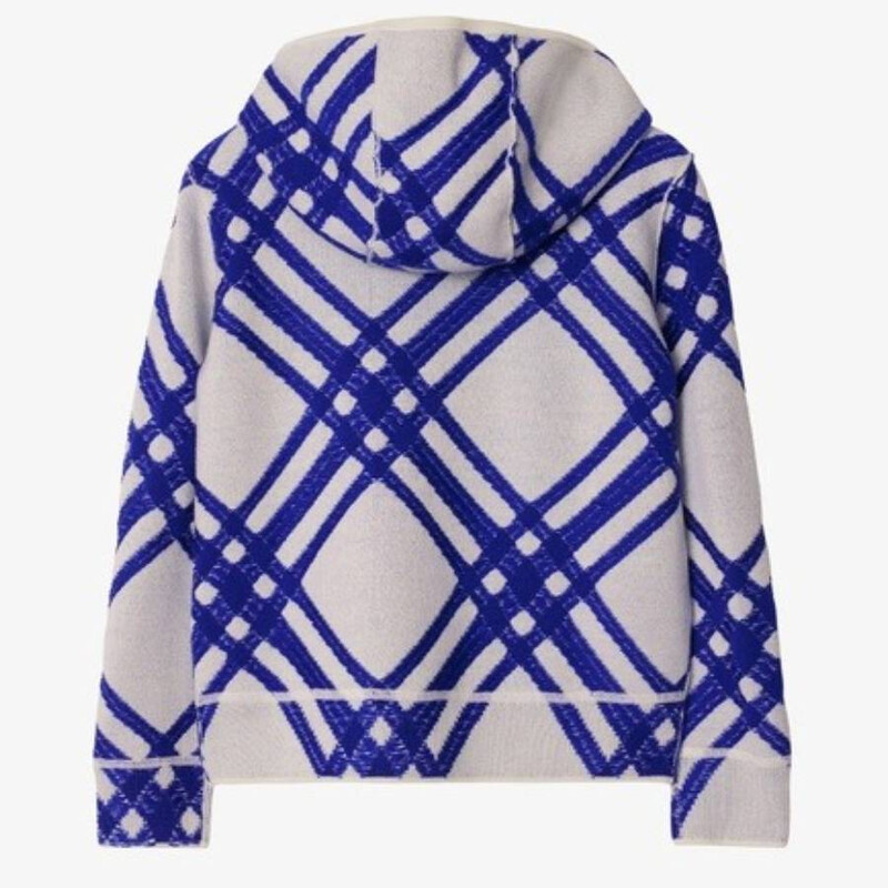 Burberry Kids Gerard Check Wool Hoodie, Size 10Y 8093228