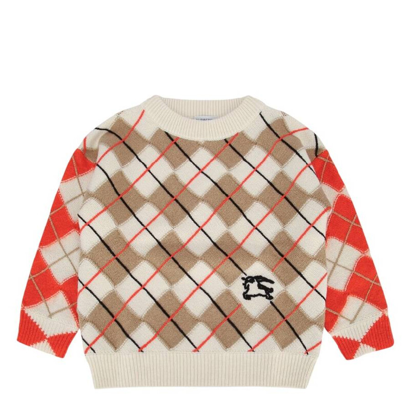 BURBERRY ニット 6Y 116cm Burberry Kids Kevin Argyle EKD Wool Sweater, Size 6Y 8100379