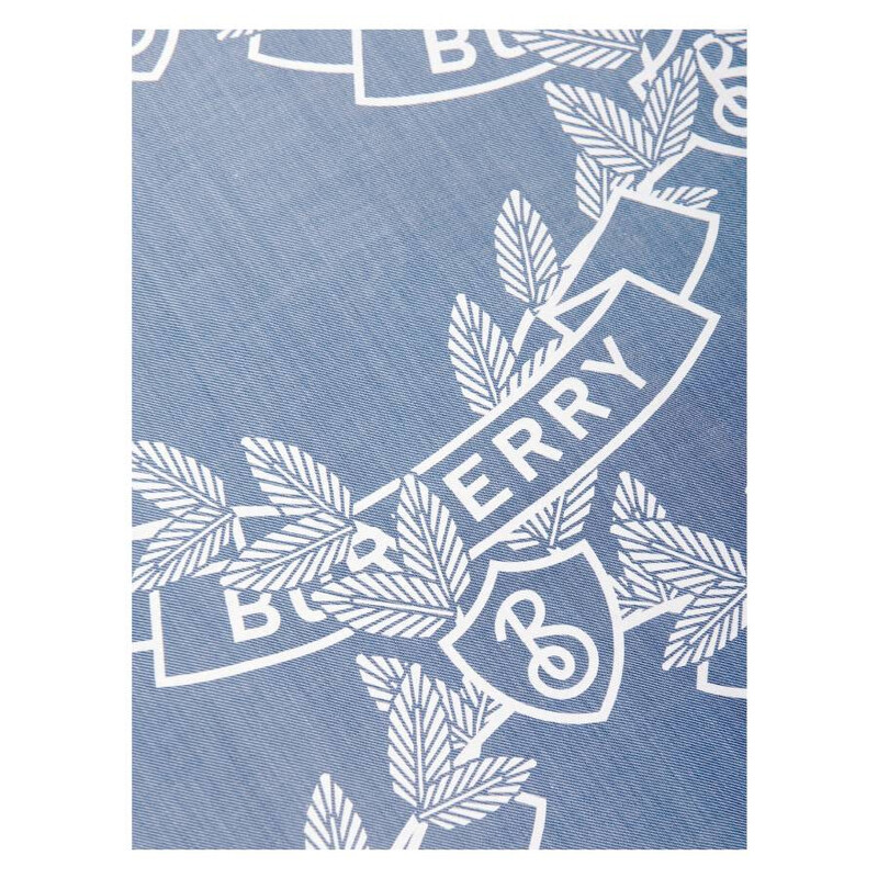 Burberry Kids Oak Motif Print Chambray Shirt, Size 8Y 8071082