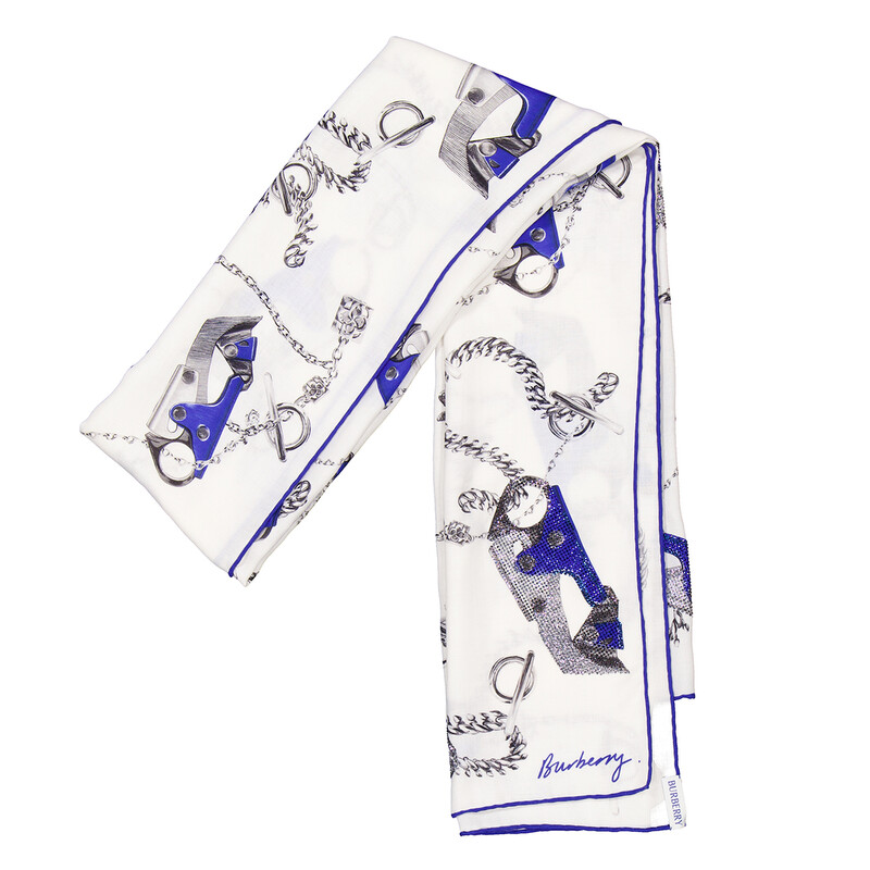 Burberry Knight Hardware Print Silk Scarf 8089031 5045706133749