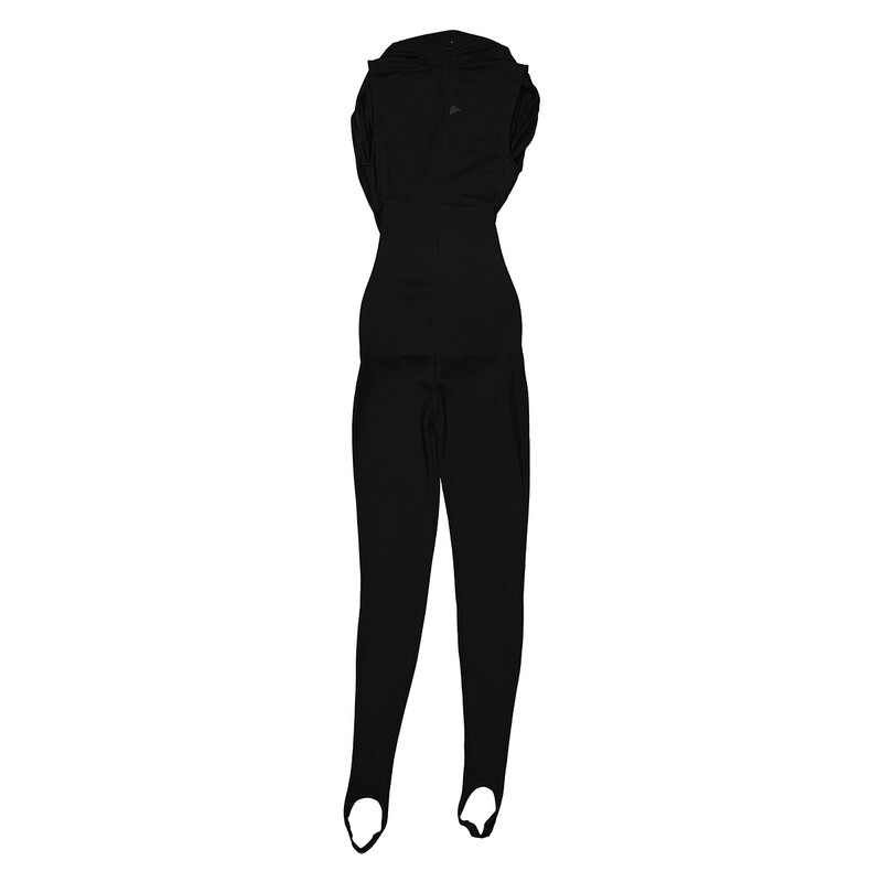 Burberry Ladies Black Shawl Neck Crepe Jersey Jumpsuit, Brand Size