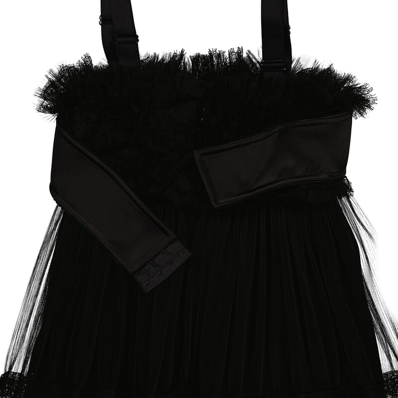 Burberry Ladies Black Tulle Corset Mini Dress, Brand Size 2 (US Burberry Ladies Black Tulle Corset Mini Dress, Brand Size 2 (US