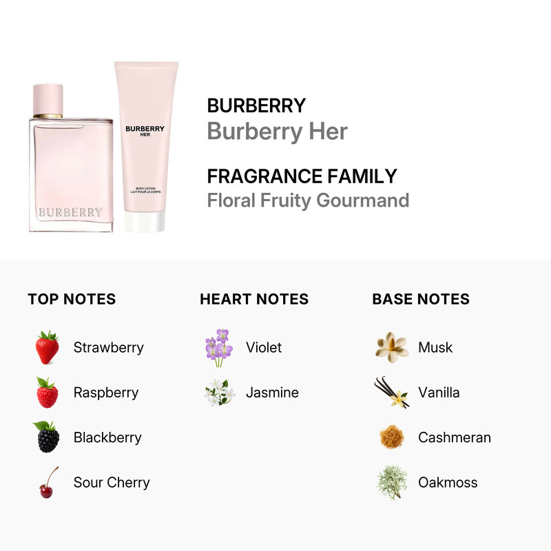 Burberry Ladies Burberry Her Gift Set Fragrances 3614229384147