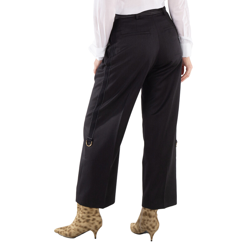 Burberry Ladies Charcoal Grey Zainab Tailored Trouser, Brand Size
