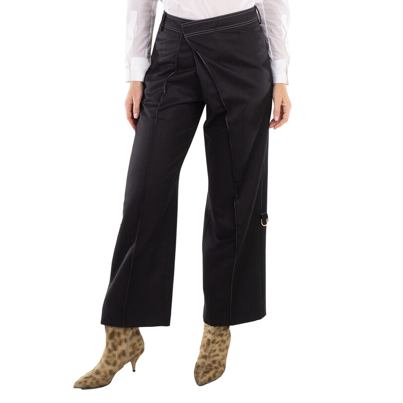 Burberry Ladies Charcoal Grey Zainab Tailored Trouser, Brand Size