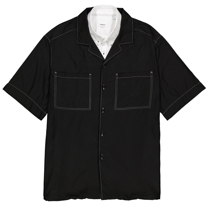 burrberry シャツ Burberry Ladies Oversized Double Shirt, Brand Size 4 (US Size 2