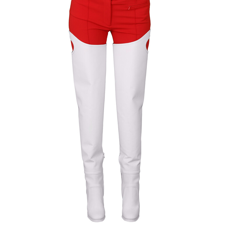Burberry Ladies Shoreditch White Porthole Detail Over-The-Knee