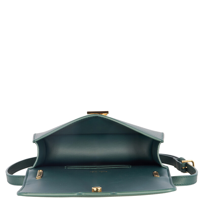 Burberry Ladies Vine Grainy Leather Mini TB Bag 8074080