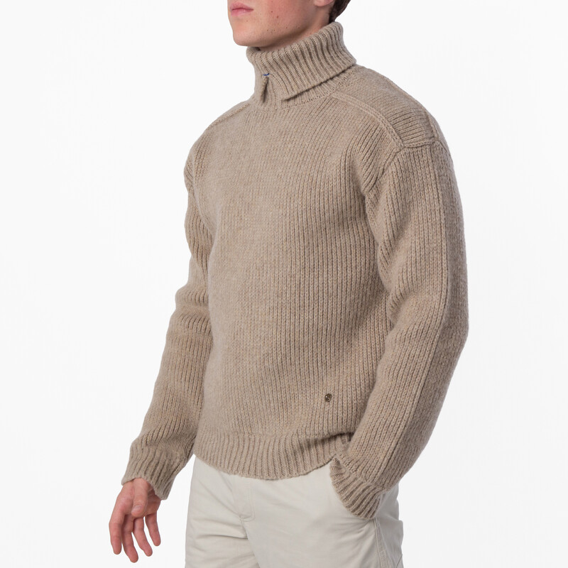 Burberry Logo Applique Roll Neck Wool Blend Jumper, Size Large