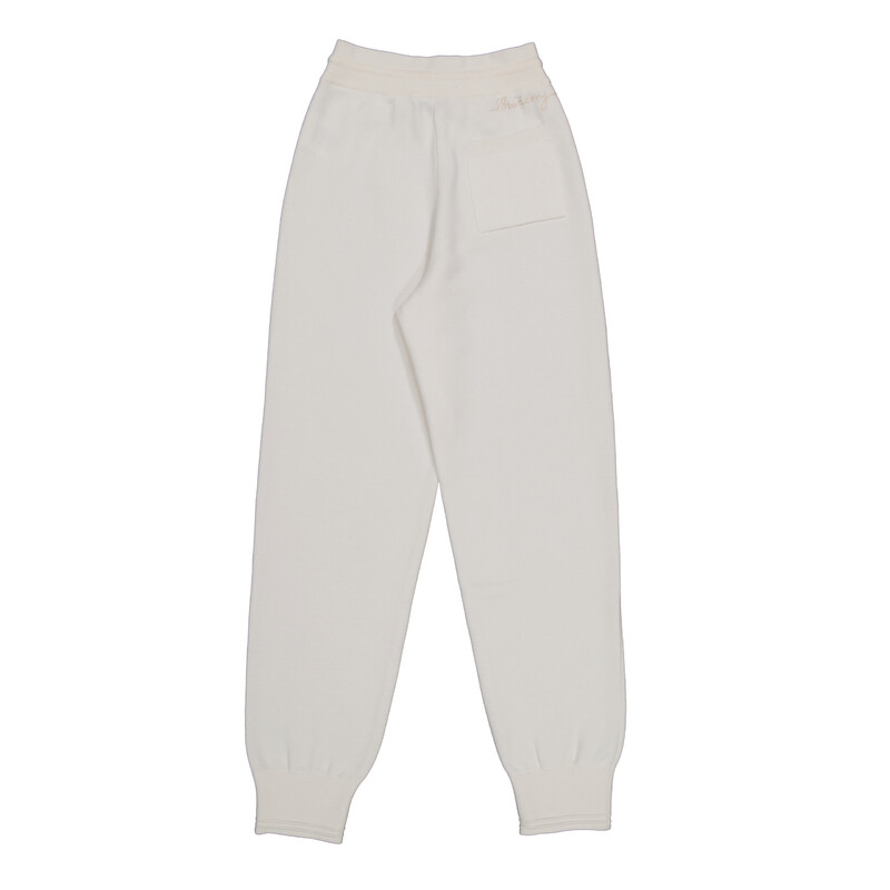 Burberry Logo Embroidered Knitted Track Pants, Size Large 8094448