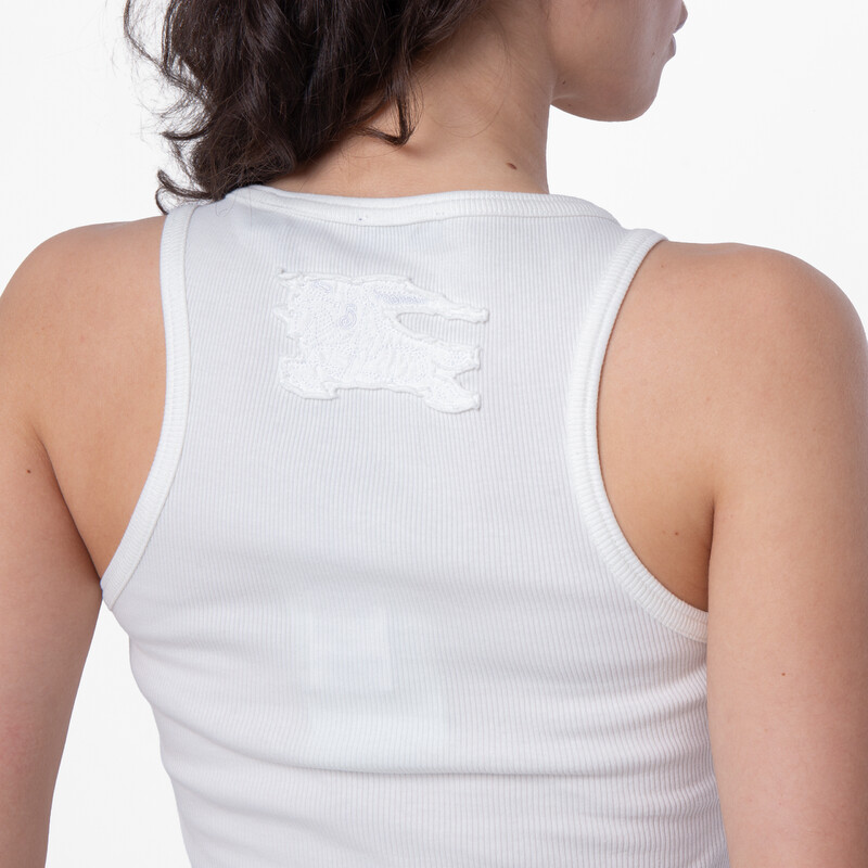 Burberry Logo Embroidery Tank Top, Size Large 8088282 - Clothing