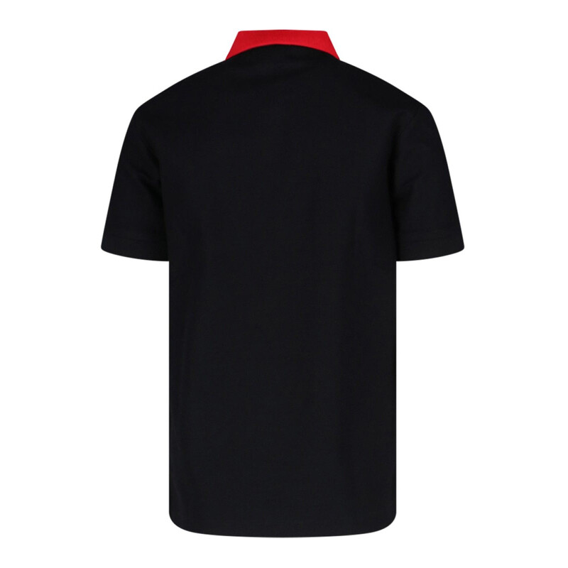 Burberry Logo Intarsia-Knit Short Sleeved Polo Shirt, Size X-Small