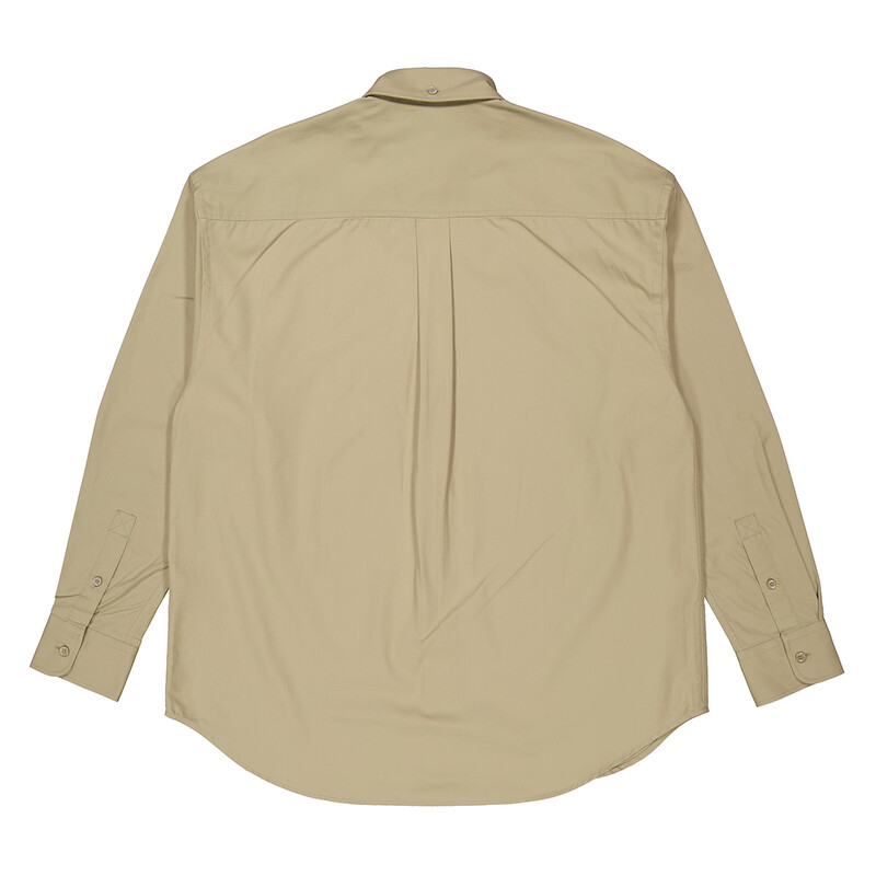 Burberry Logo-Embroidered Cotton Shirt, Size XX-Large 8082303