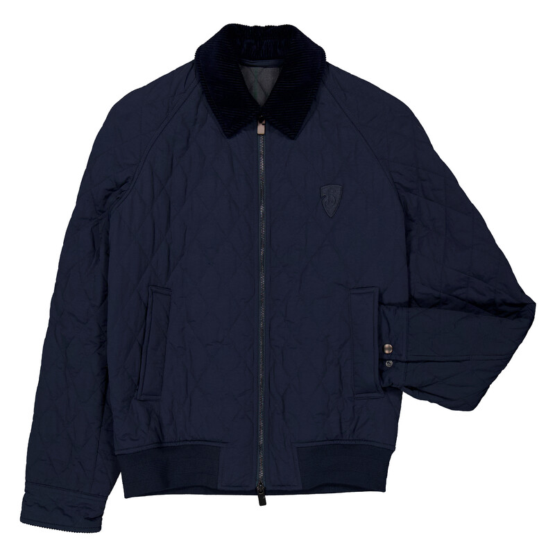 Burberry Logo-Embroidered Quilted Jacket, Size X-Small 8097950