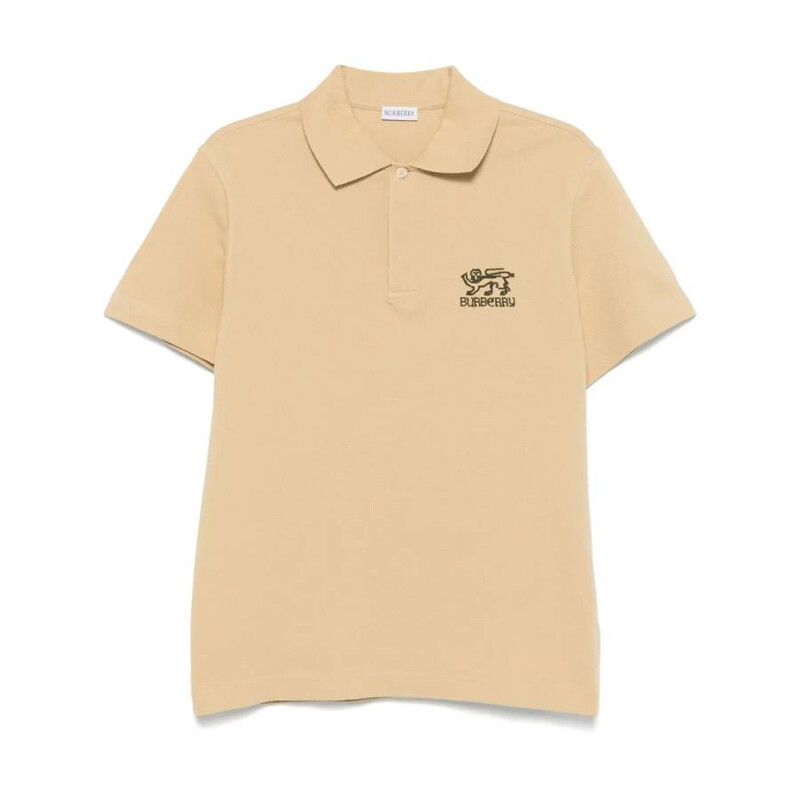Burberry London Logo Embroidered Cotton Polo Shirt, Size Small