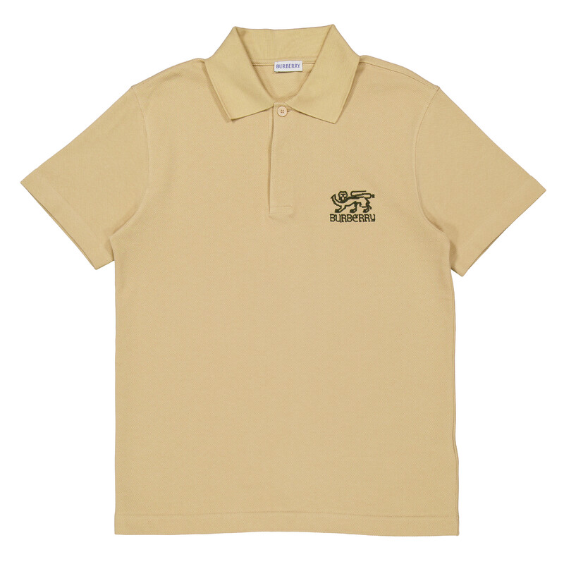 Burberry London Logo Embroidered Cotton Polo Shirt, Size Small