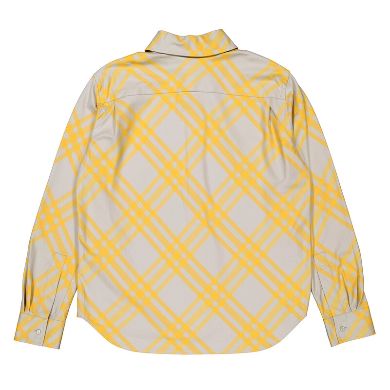 Burberry Long Sleeve Check Pattern Flannel Shirt, Brand Size 6
