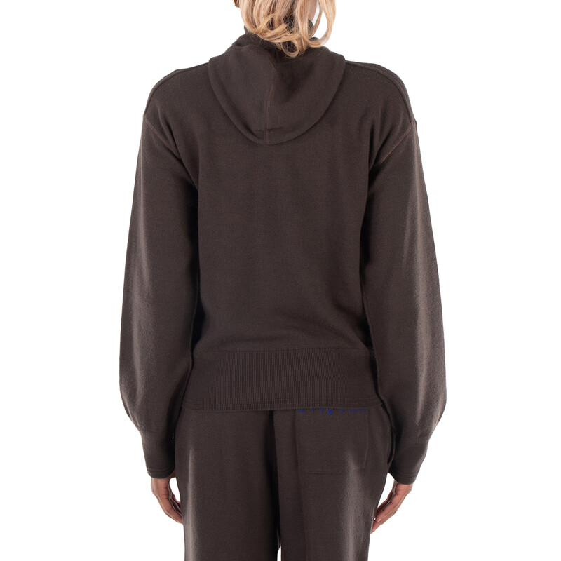 Burberry Long Sleeve Short Zip Hoodie, Size Large 8077605
