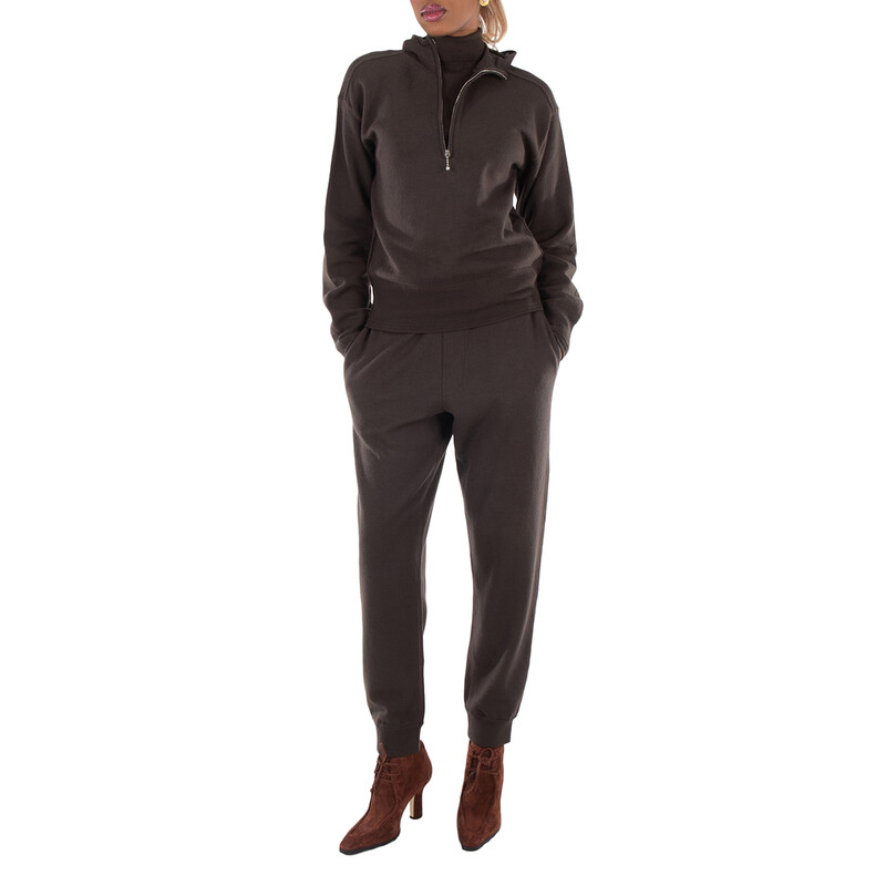 Burberry Long Sleeve Short Zip Hoodie, Size Large 8077605