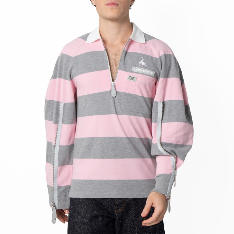 striped polo burberry long sleeve polo shirts