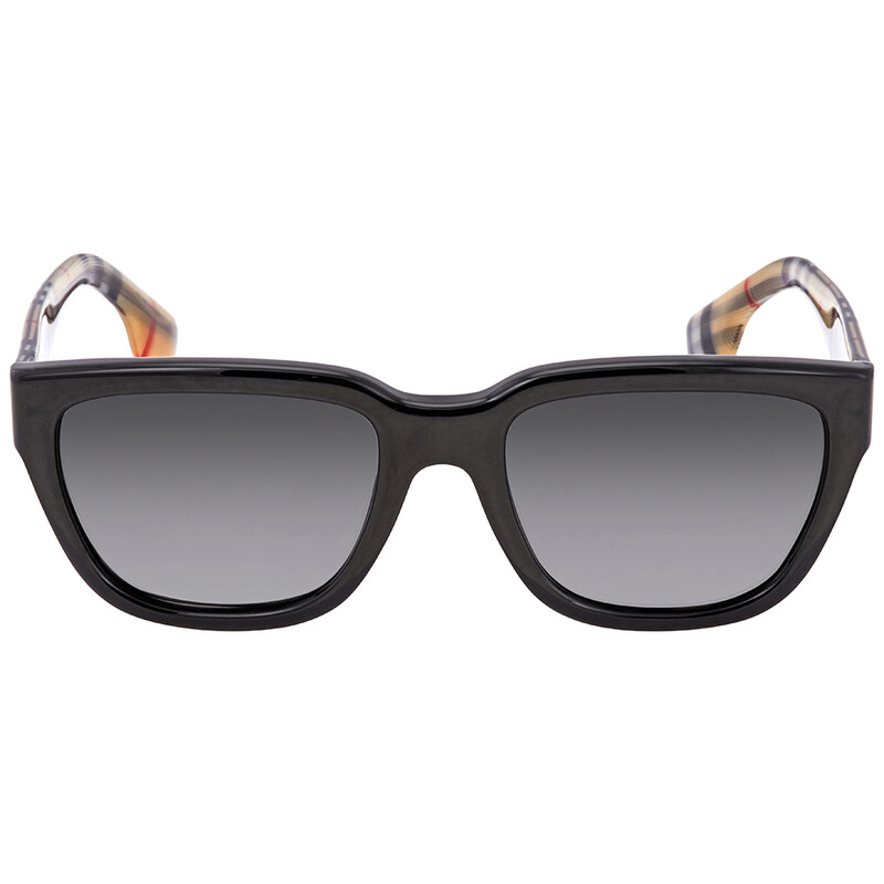 Burberry Mammoth Grey Shaded Polarized Square Ladies Sunglasses