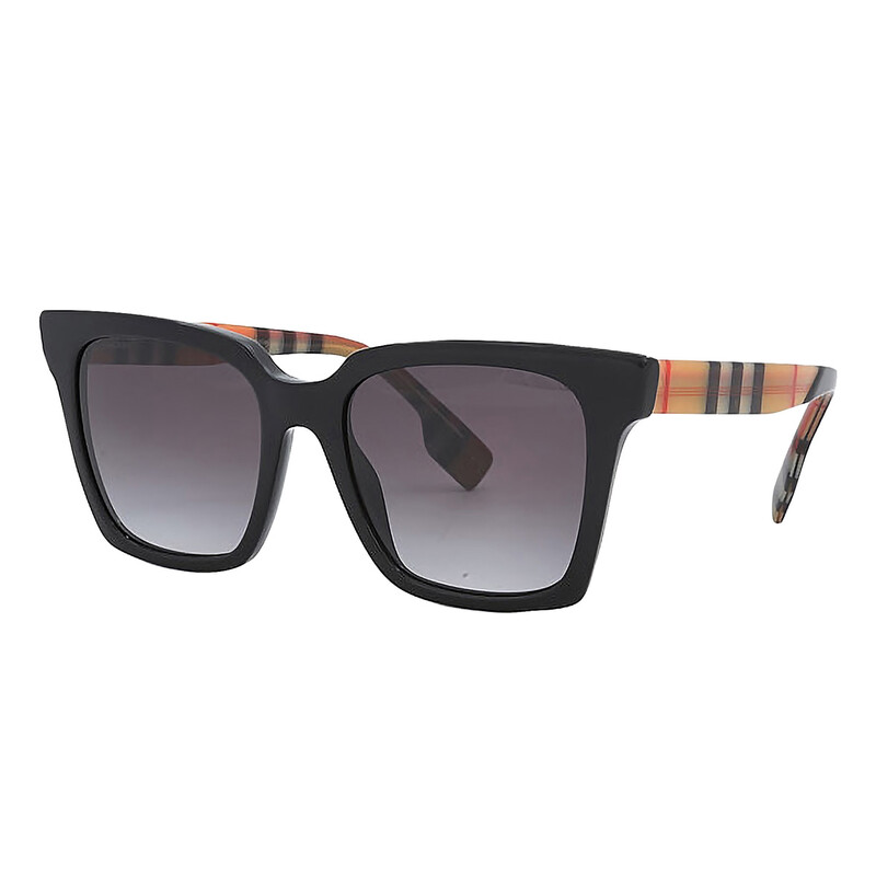 BURBERRY スクエア サングラス BE4335 39298G Burberry Maple Gray Gradient Square Ladies Sunglasses BE4335