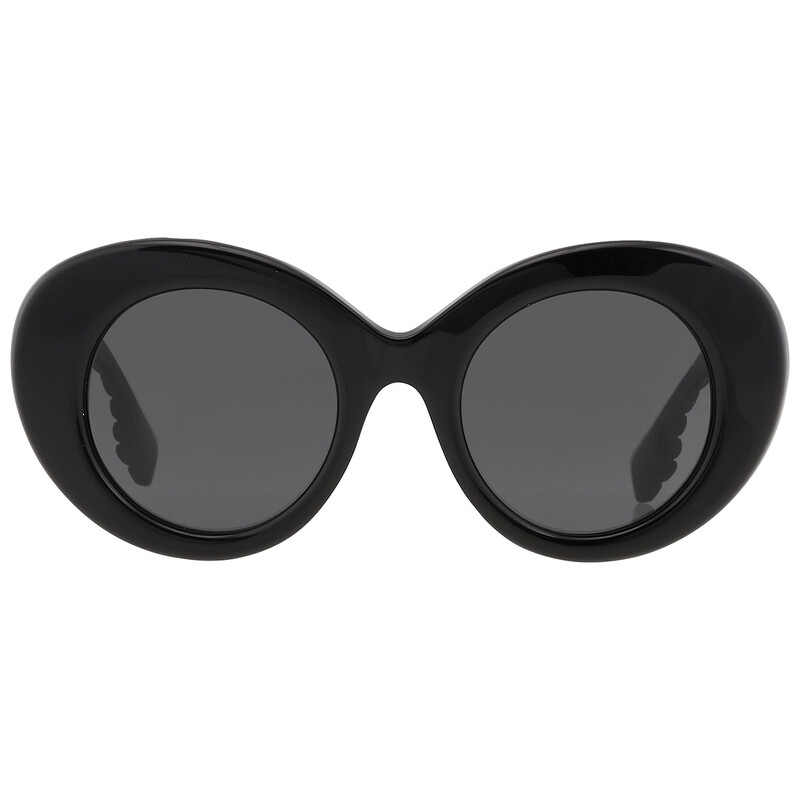 Burberry Margot Dark Grey Oval Ladies Sunglasses BE4370U 300187 49