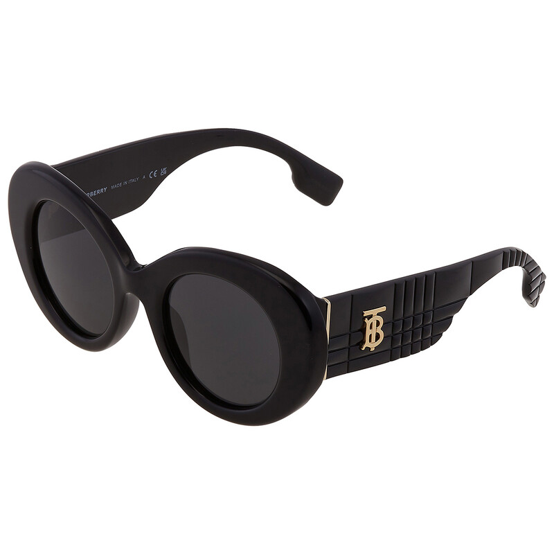 Burberry Margot Dark Grey Oval Ladies Sunglasses BE4370U 300187 49