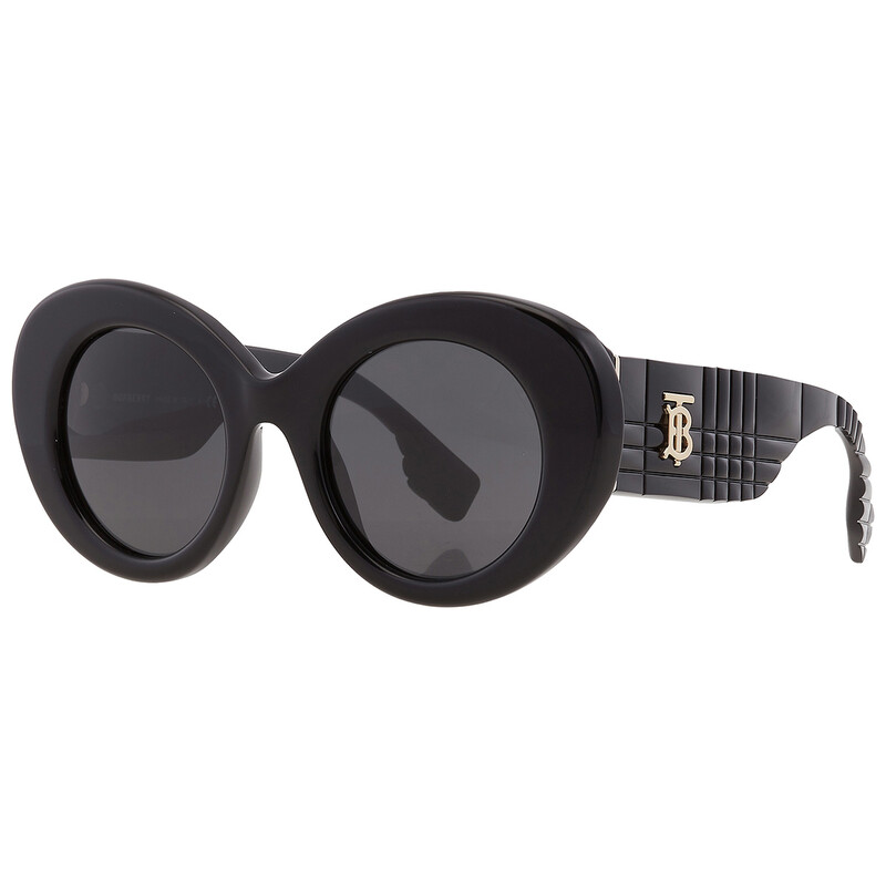 Burberry Margot Dark Grey Oval Ladies Sunglasses BE4370U 300187 49