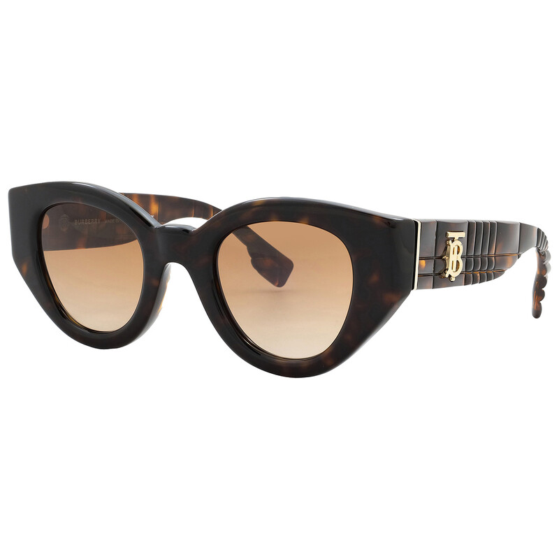 Burberry Meadow Brown Gradient Oval Ladies Sunglasses BE4390