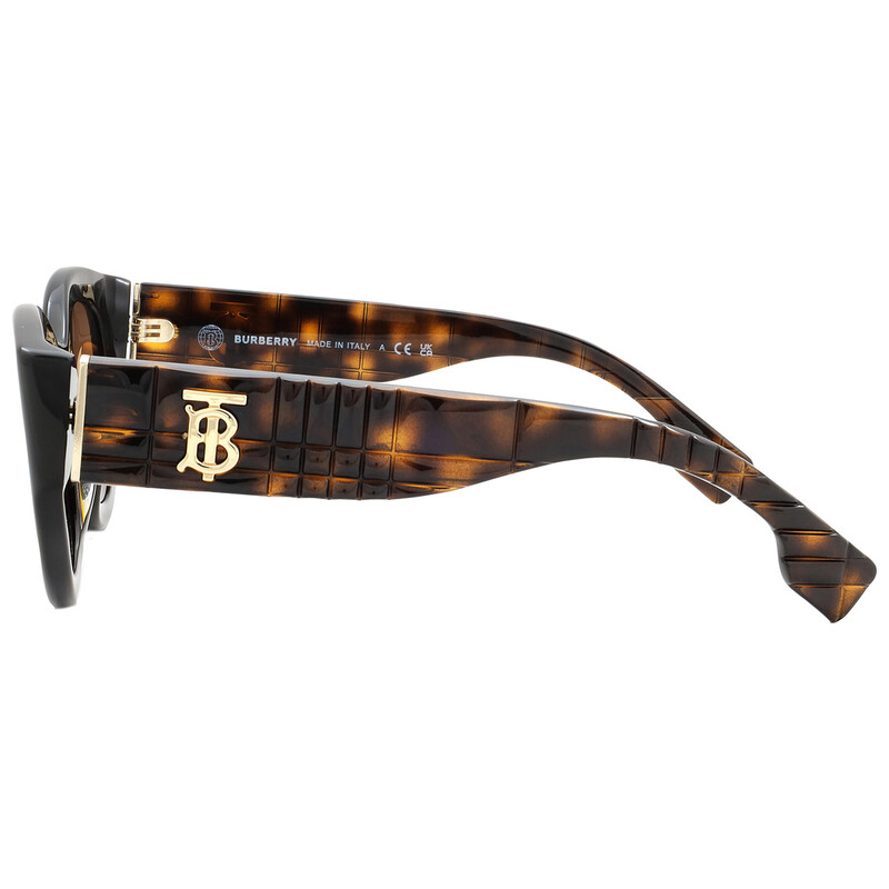 Burberry Meadow Brown Gradient Oval Ladies Sunglasses BE4390