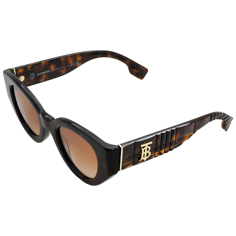 Burberry Meadow Brown Gradient Oval Ladies Sunglasses BE4390