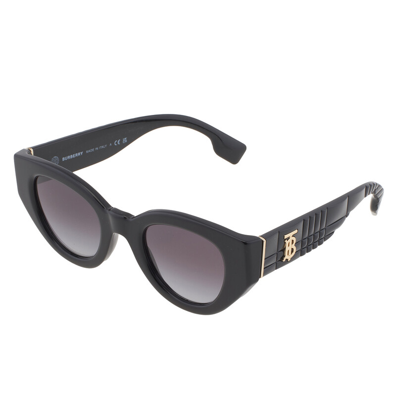 Burberry Meadow Grey Gradient Oval Ladies Sunglasses BE4390 30018G