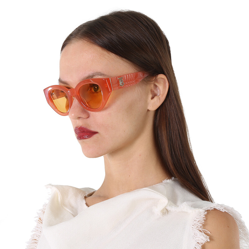 Burberry Meadow Orange Cat Eye Ladies Sunglasses BE4390F 4068/7 47