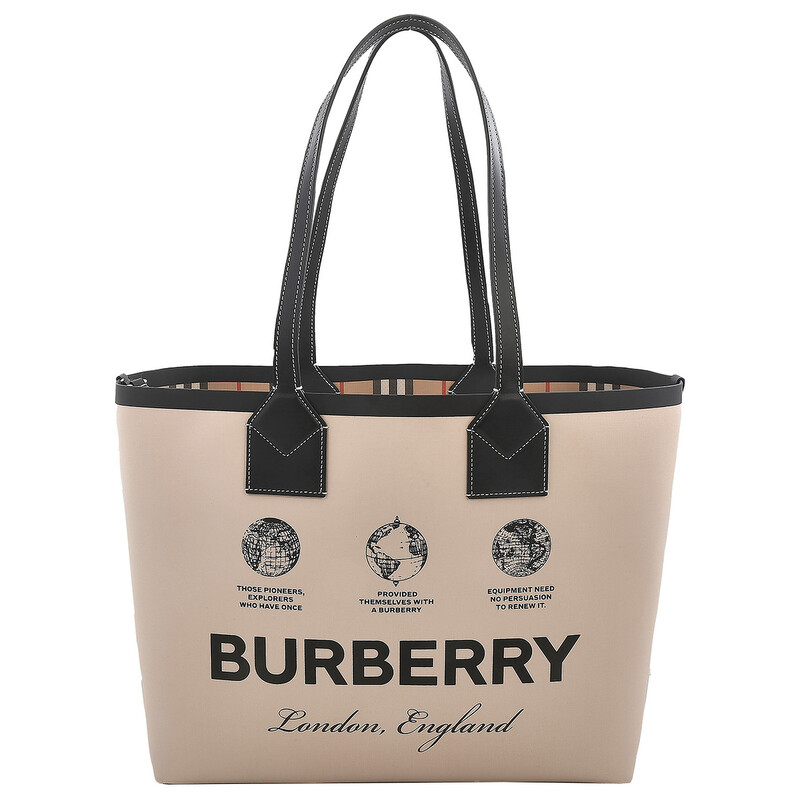 【BURBERRY】トートバッグ 中古・古着通販】BURBERRY (バーバリー) リバーシブルトートバッグ