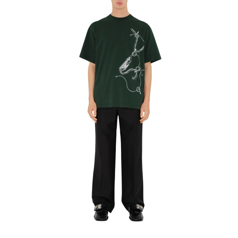 Burberry Men's Knight Hardware Cotton T-Shirt, Size XX-Small
