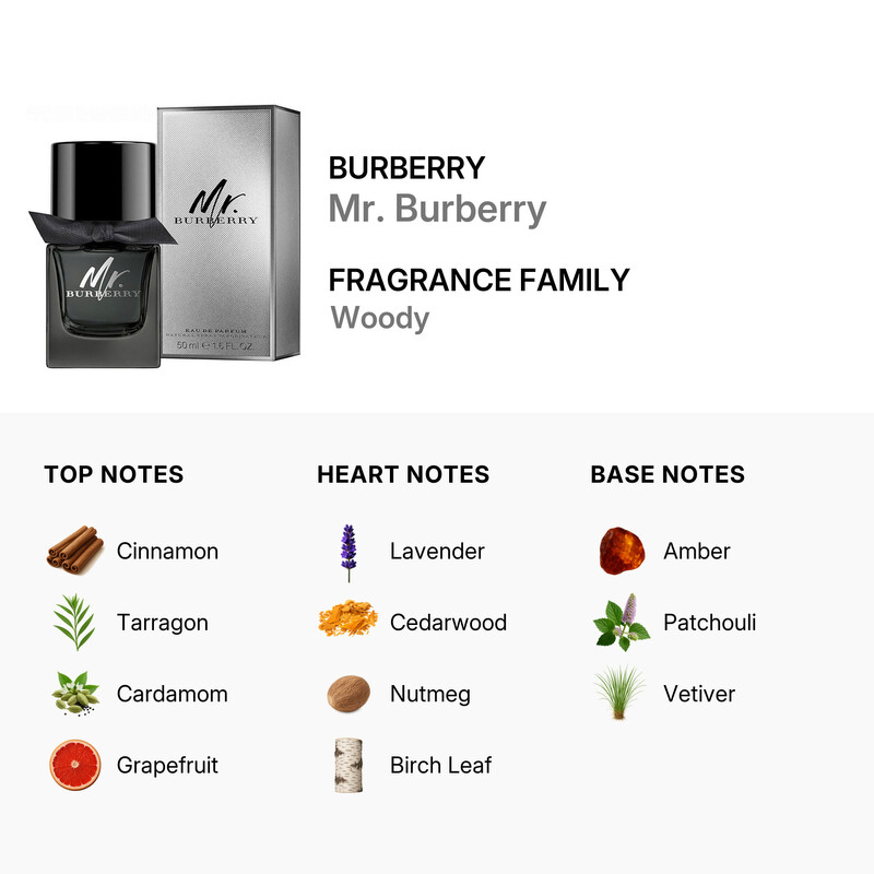 Burberry Men's Mr. Burberry EDP 1.7 oz Fragrances 3616301838227