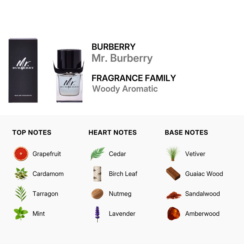 Burberry Men's Mr. Burberry EDT Spray 1.7 oz Fragrances
